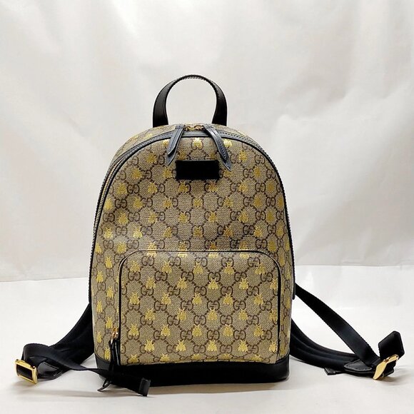 Gucci BackPack Bag Brown PVC mon-1084-090925 - Picture 1 of 16